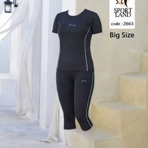 ست تیشرت شلوارک ورزشی زنانه کد 2627 d