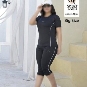 ست تیشرت شلوارک ورزشی زنانه کد 2628 d