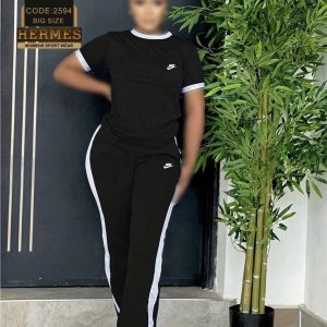 ست تیشرت شلوار راسته ورزشی زنانه کد 2594 d
