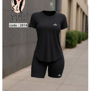 ست تیشرت شلوارک ورزشی زنانه کد 2814 d
