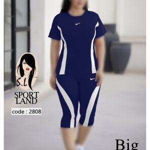 ست تیشرت شلوارک ورزشی زنانه کد 2812 d