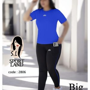ست تیشرت شلوار سایزبزرگ ورزشی زنانه کد 2806 d