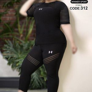 ست دو تیکه تیشرت شلوار ورزشی زنانه کد 312 d