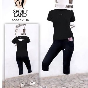 ست تیشرت برمودا ورزشی زنانه کد 2816 d