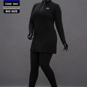 ست مانتو شلوار سایزبزرگ ورزشی زنانه کد 2023 d