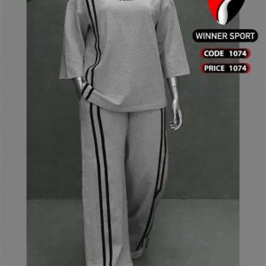 ست تیشرت شلوار ورزشی زنانه کد 1074 d